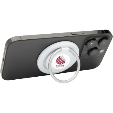 Logo trade advertising products image of: Albali recycled plastic magnetic phone holder with ring stand