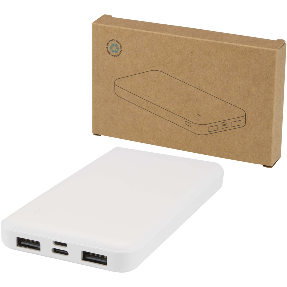 Logotrade advertising product picture of: Intan 10.000 mAh 10W recycled plastic power bank