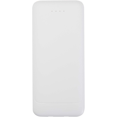 Logo trade promotional item photo of: Adhil 10.000 mAh 10W recycled plastic power bank with 2 built-in cables