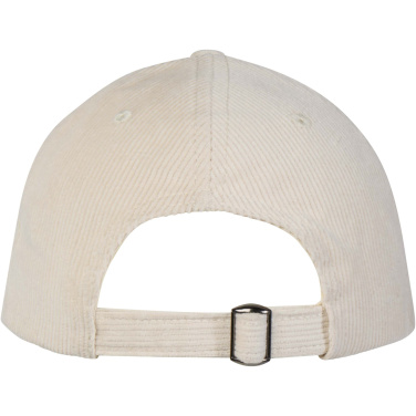 Logo trade advertising product photo of: Hutton 6 panel recycled corduroy cap