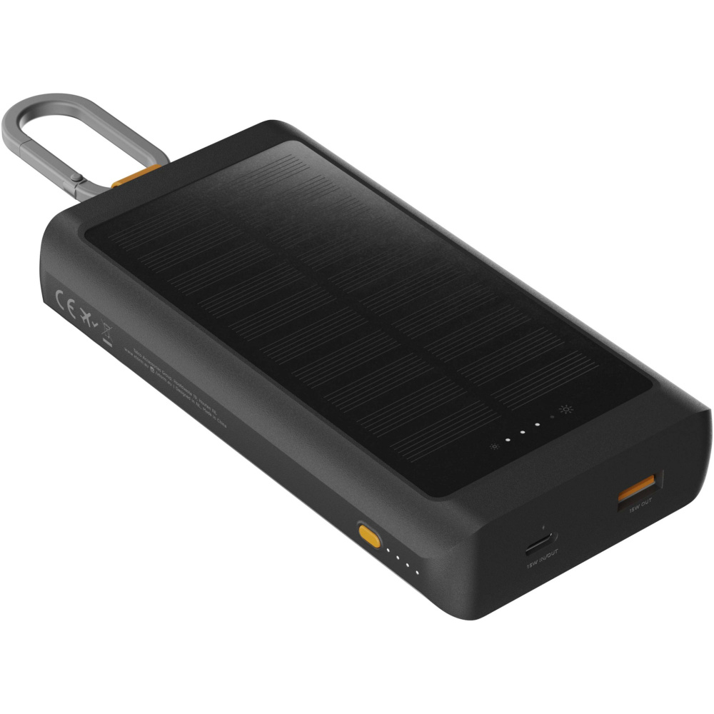 Logotrade corporate gifts photo of: Xtorm XG2S101 Go2 10.000 mAh 15W solar power bank with light