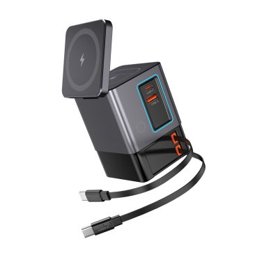 Logotrade promotional gift image of: Urban Vitamin Sacramento 105W GAN charger+retractable cables