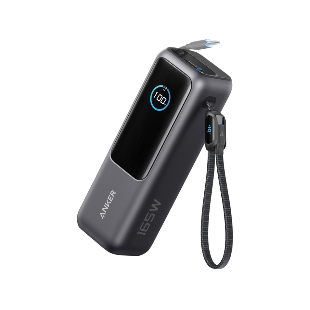 Logotrade promotional merchandise image of: Anker Power Bank 25.000 mah 165W, Built-in retractable cable