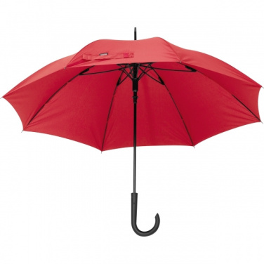 Logo trade promotional giveaways image of: Automatic storm umbrella RPET ATHENS