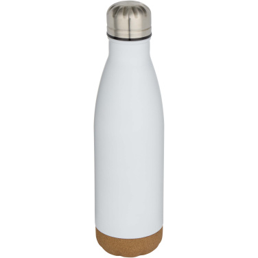 Logo trade business gift photo of: Cove 500 ml double wall vacuum insulated stainless steel water bottle with cork details