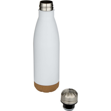 Logotrade promotional gifts photo of: Cove 500 ml double wall vacuum insulated stainless steel water bottle with cork details