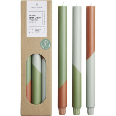 Logotrade corporate gift picture of: Originalhome Eden diagonal candles - set of 3