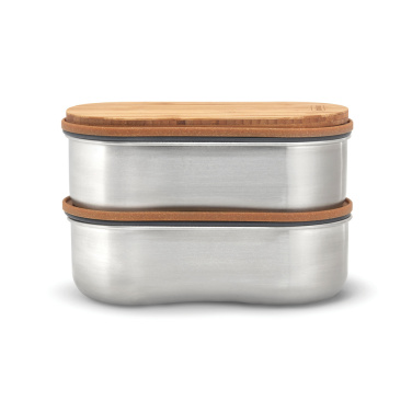 Logo trade promotional item photo of: Black+Blum Stainless Steel Double Bento Box