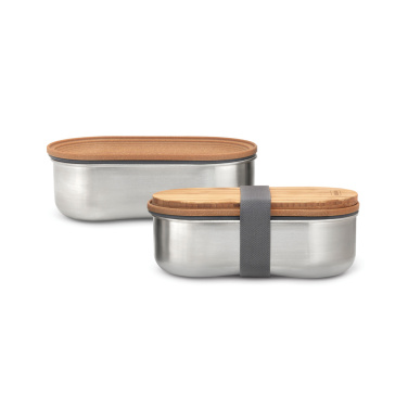 Logotrade advertising products photo of: Black+Blum Stainless Steel Double Bento Box