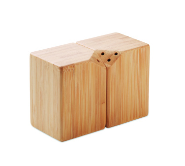 Logotrade promotional gift image of: Bamboo salt & pepper set