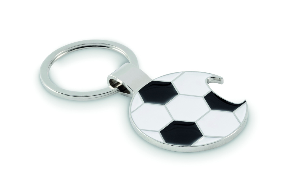 Logotrade promotional merchandise picture of: Football keyring with opener