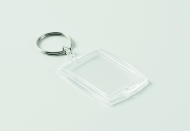 Logo trade promotional giveaways picture of: Classic acrylic keyring