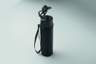 Logo trade business gifts image of: Foldable silicone sports bottle