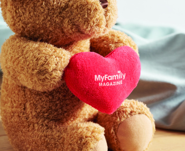 Logotrade corporate gift picture of: Teddy bear with heart 23cm