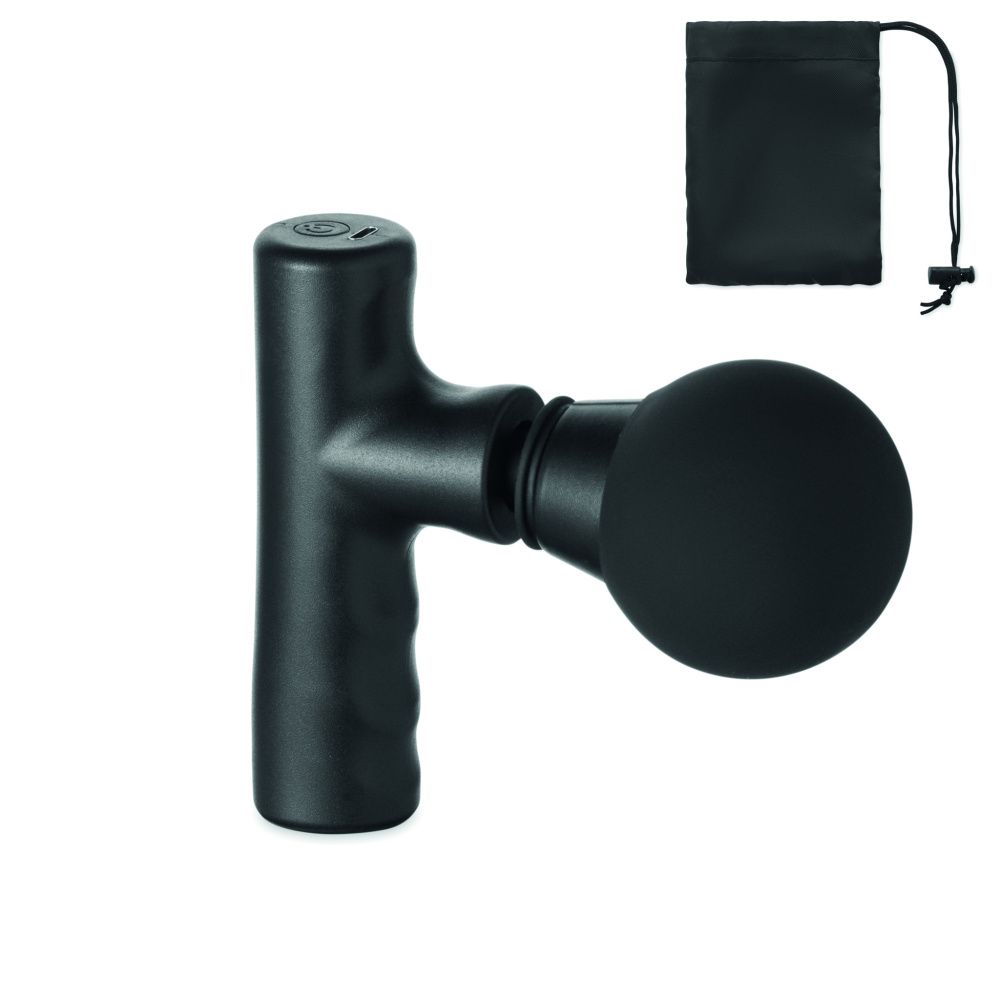 Logo trade corporate gifts image of: Massage gun in ABS
