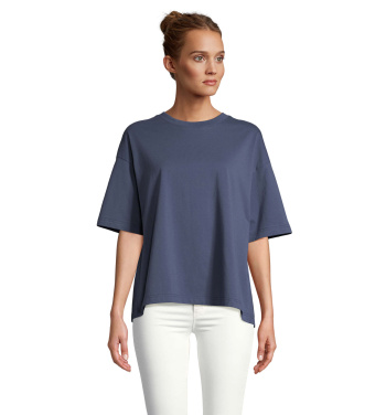 Logo trade promotional merchandise image of: BOXY WOMEN OVERSIZE T-SHIRT