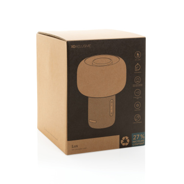 Logotrade promotional merchandise photo of: Lux RCS recycled plastic 10W speaker lamp