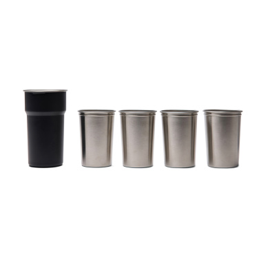 Logo trade promotional product photo of: VINGA Parks RCS SS cup, 4 pcs, 250 ML