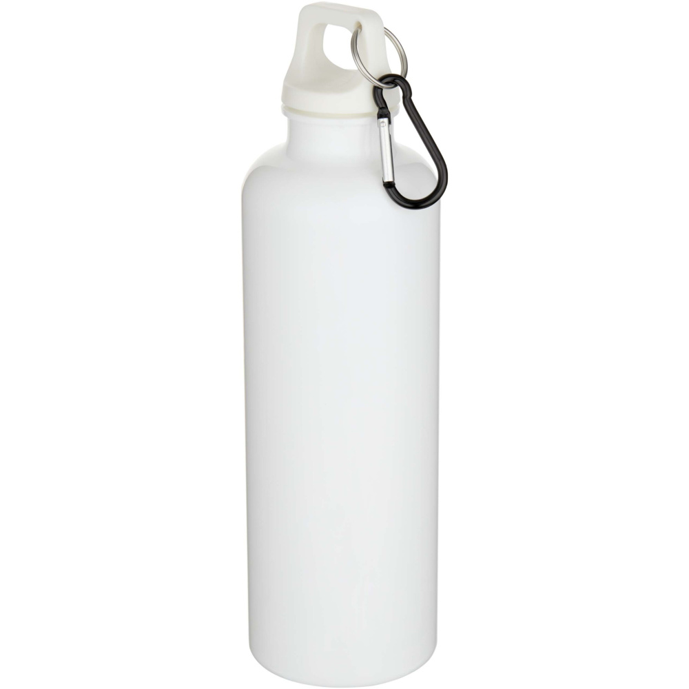 Logotrade advertising product picture of: Oregon 750 ml solid colour RCS recycled plastic water bottle with carabiner