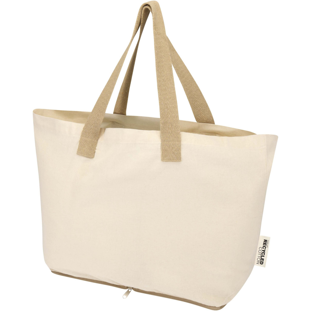 Logotrade promotional gifts photo of: Sierra 140 g/m² GRS recycled foldable cotton tote bag 7L