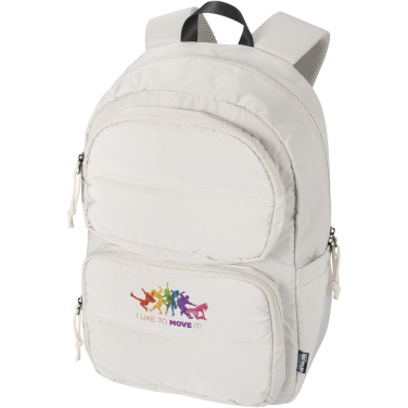 Logotrade corporate gift picture of: Puffer 15.6" GRS recycled laptop backpack 18L