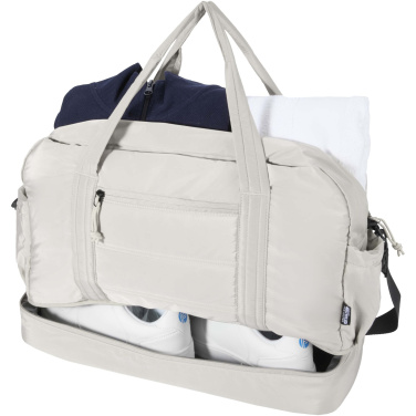Logotrade corporate gift image of: Puffer GRS recycled duffel bag with insulated bottom 30L