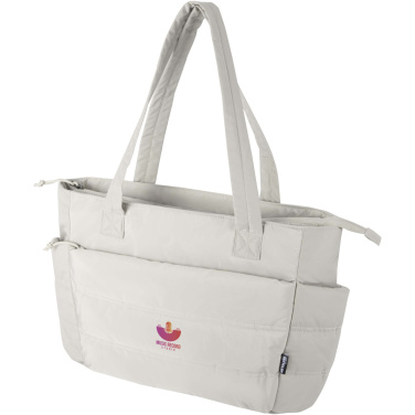 Logotrade promotional products photo of: Puffer 15.6" GRS recycled laptop tote bag 18L