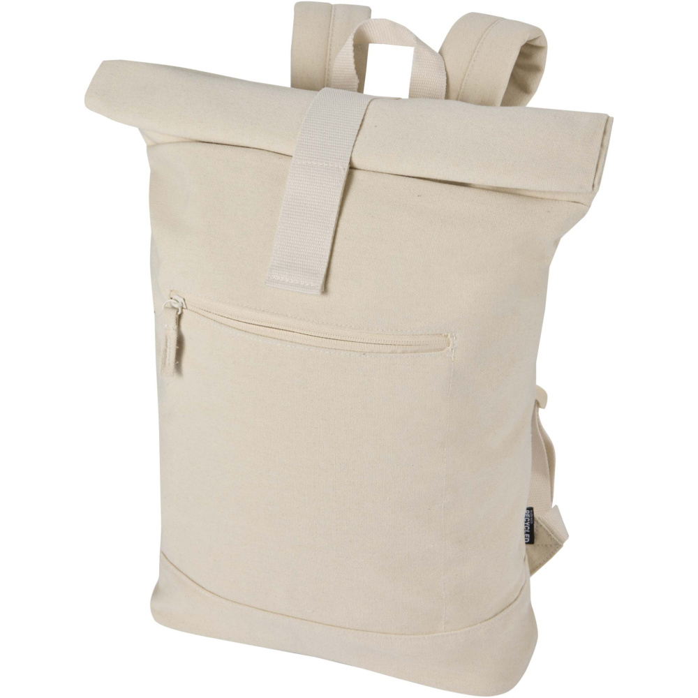 Logotrade promotional giveaway picture of: Recanvas 14” GRS recycled rolltop backpack 16L