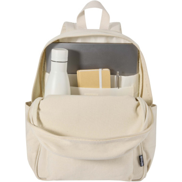 Logotrade promotional gift image of: Recanvas 15.6” GRS recycled city backpack 16L