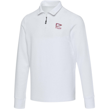 Logo trade promotional products picture of: Zeus long sleeve unisex half zip polo