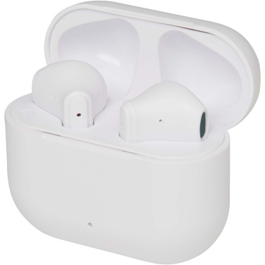 Logo trade promotional gifts picture of: Altais recycled plastic True Wireless Bluetooth® headset