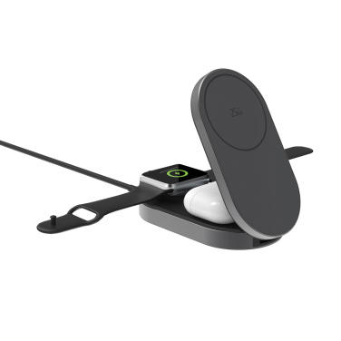 Logotrade promotional products photo of: Quantum ultra-fast 3-in-1 25W Foldable Wireless Charger