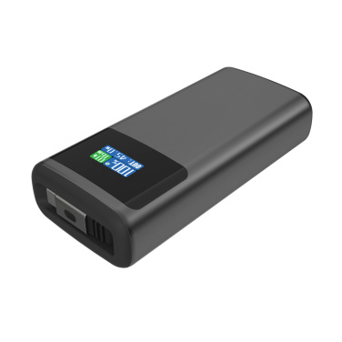 Logo trade promotional gifts image of: Quantum RCS ultra-fast PD45W 10.000mAh powerbank with screen