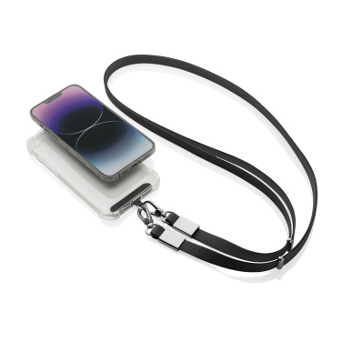 Logotrade corporate gift image of: Nivo RCS recycled PET Crossbody lanyard