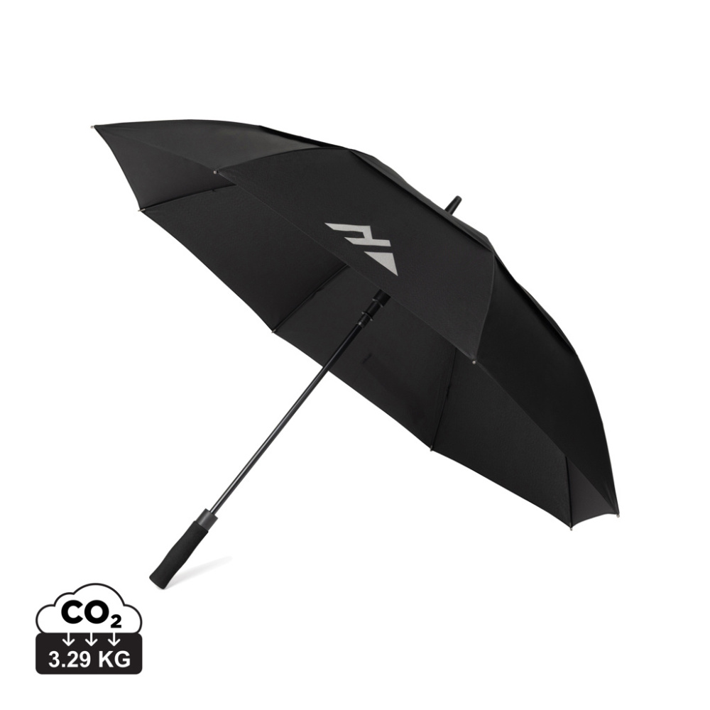 Logo trade promotional item photo of: Nordic Drift Trail 27" AWARE™ RPET storm UPF 50+ proof Umbre