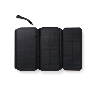 Logo trade corporate gifts picture of: Nordic Drift Titan 10.000mAh solar powerbank with 3 panels