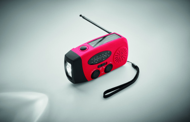 Logo trade advertising product photo of: Portable radio SOS with LED torch