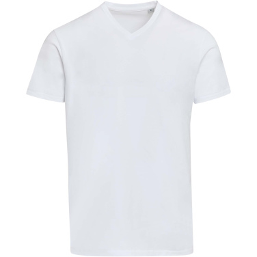 Logotrade promotional giveaways photo of: Balfour 200 g/m² short sleeve v-neck unisex OCS organic t-shirt