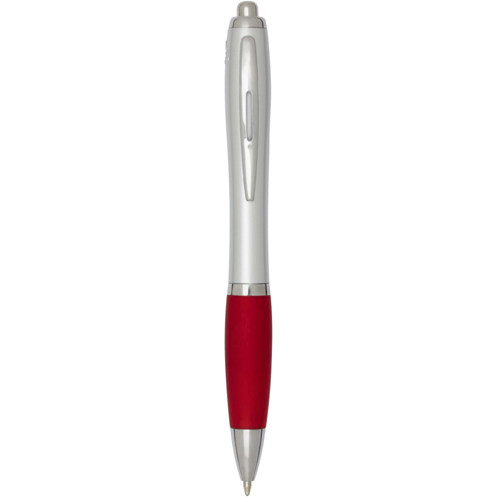 Logo trade corporate gifts image of: Nash RCS recycled plastic ballpoint pen