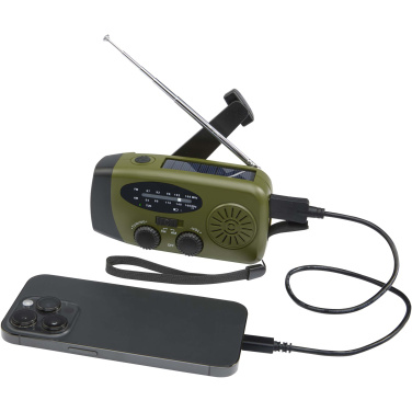 Logo trade promotional merchandise picture of: Avior RCS recycled plastic emergency radio