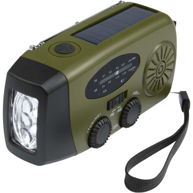Logo trade advertising product photo of: Avior RCS recycled plastic emergency radio