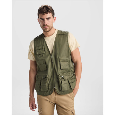 Logo trade advertising products picture of: Venera 200 g/m2 v-neck multi-pocket workwear vest 