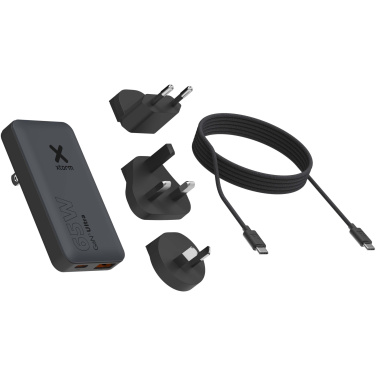 Logo trade promotional giveaways picture of: Xtorm 65W fast travel charger with cable and travel case set