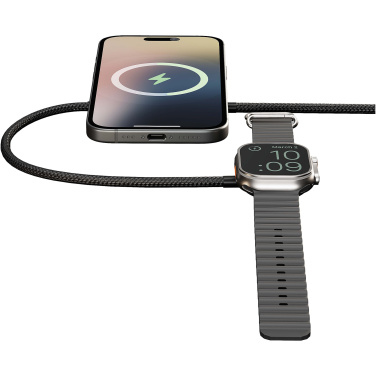 Logo trade promotional gifts image of: Zens Pro 2 15W dual charging cable