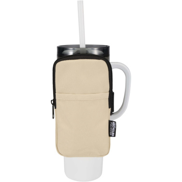 Logo trade promotional giveaway photo of: Byron GRS recycled bottle pouch 