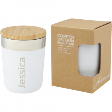 Logotrade ärikingi foto: Lagan 300 ml roostevabast terasest termostops bambusest kaanega