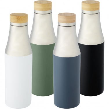 Logotrade firmakingitused pilt: Hulan 540 ml vasest vaakumisolatsiooniga roostevabast terasest pudel bambusest kaanega