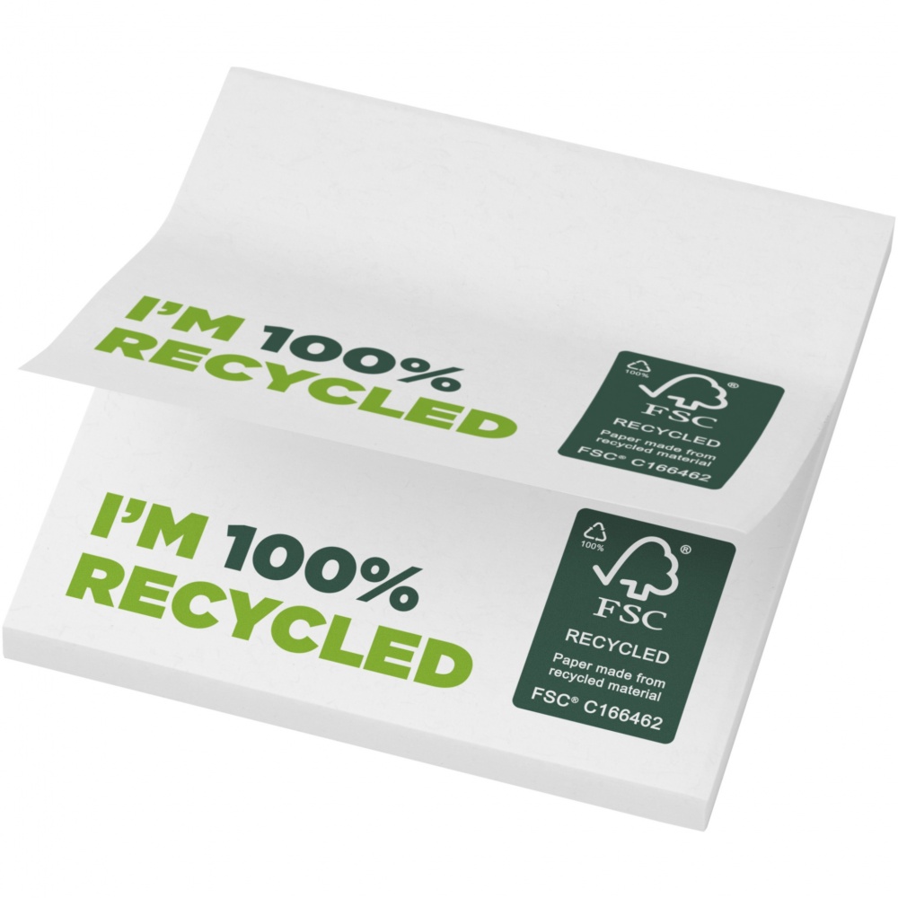 Logotrade reklaamkingi foto: Sticky-Mate® taaskasutatud märkmepaberid 75 x 75 mm