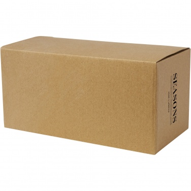 Logotrade reklaamkingi foto: Manti 2-osaline 350 ml topeltseinaga klaasist tass bambusest alusega 