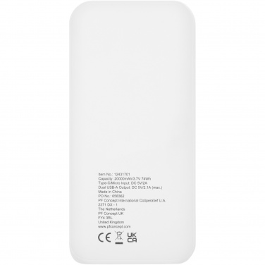 Logotrade firmakingid pilt: Electro 20 000 mAh taaskasutatud plastist akupank 